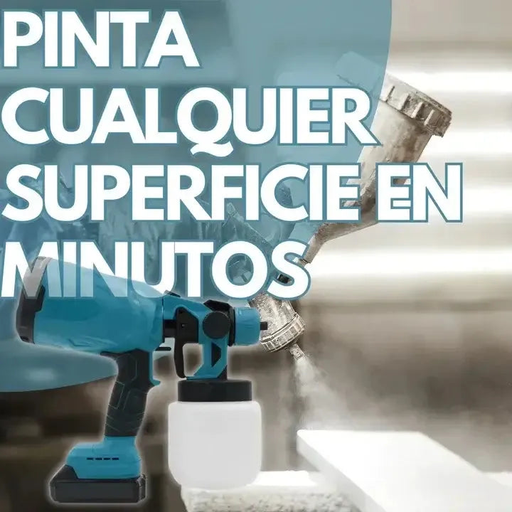 Pistola Pulverizadora Pintura Recargable Inalambrica +2 baterias