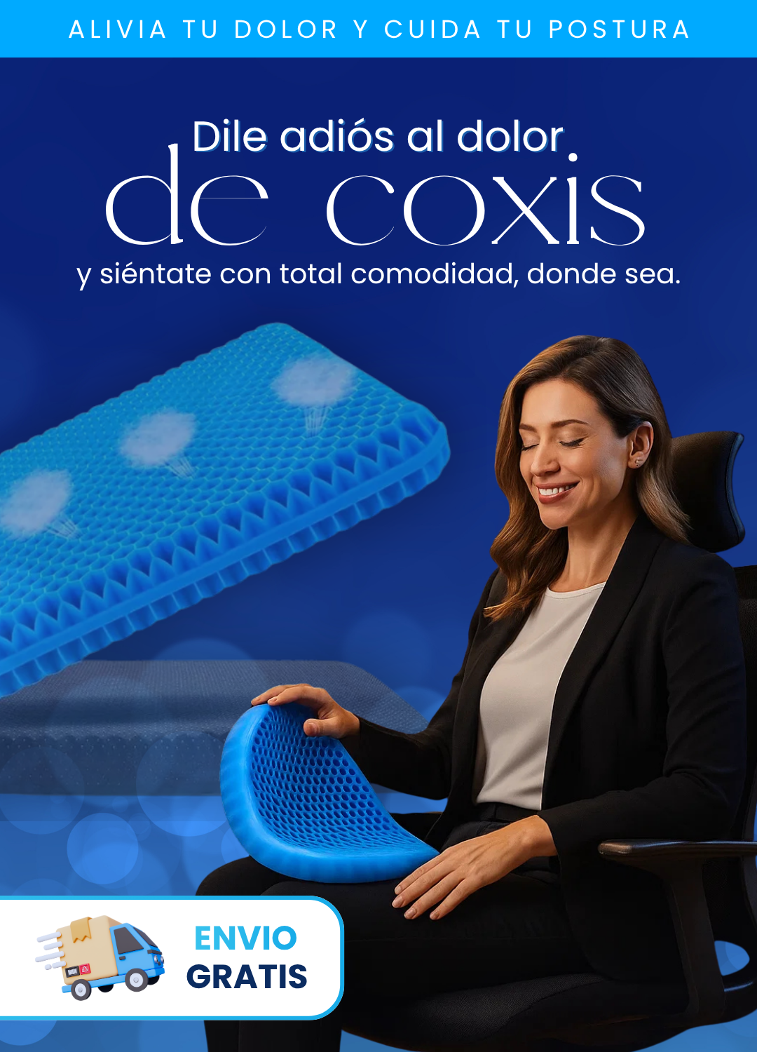 Cojín de Gel - Ergonómico + ENVIO GRATIS