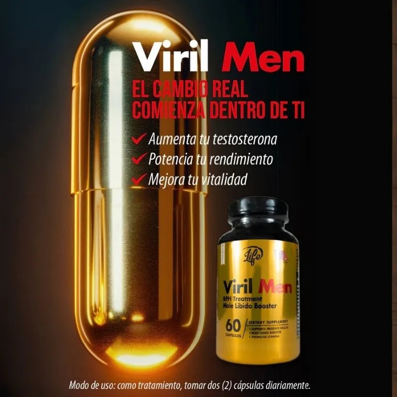 Viril Men x60™ Mejora en la cama + Libro Seducción Gratis