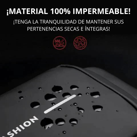 Bolso Cruzado Antirrobo Impermeable Con puerto Usb