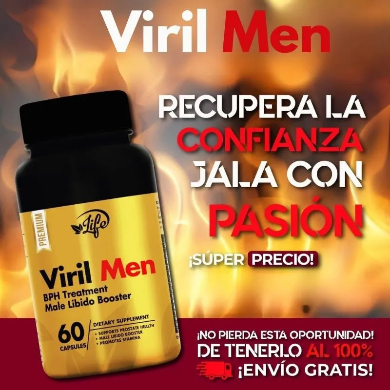 Viril Men x60™ Mejora en la cama + Libro Seducción Gratis
