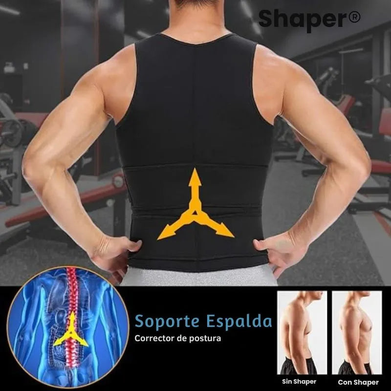 SHAPER SUDOR - Chaleco de compresión + Libro rutinas de ejercicio pdf + envio gratis