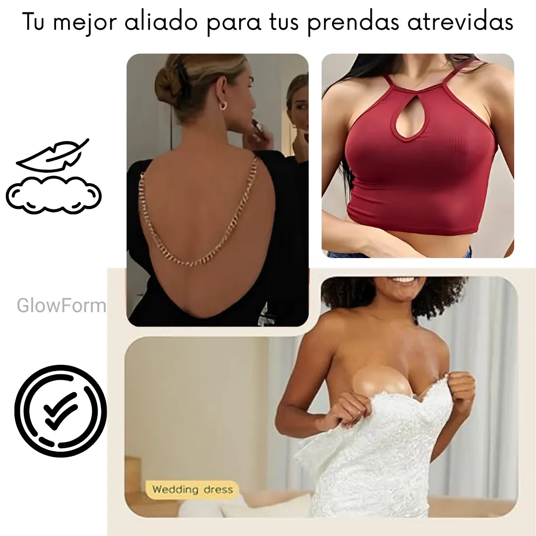 GlowFree Brasier Invisible Reutilizable - 50% de Descuento