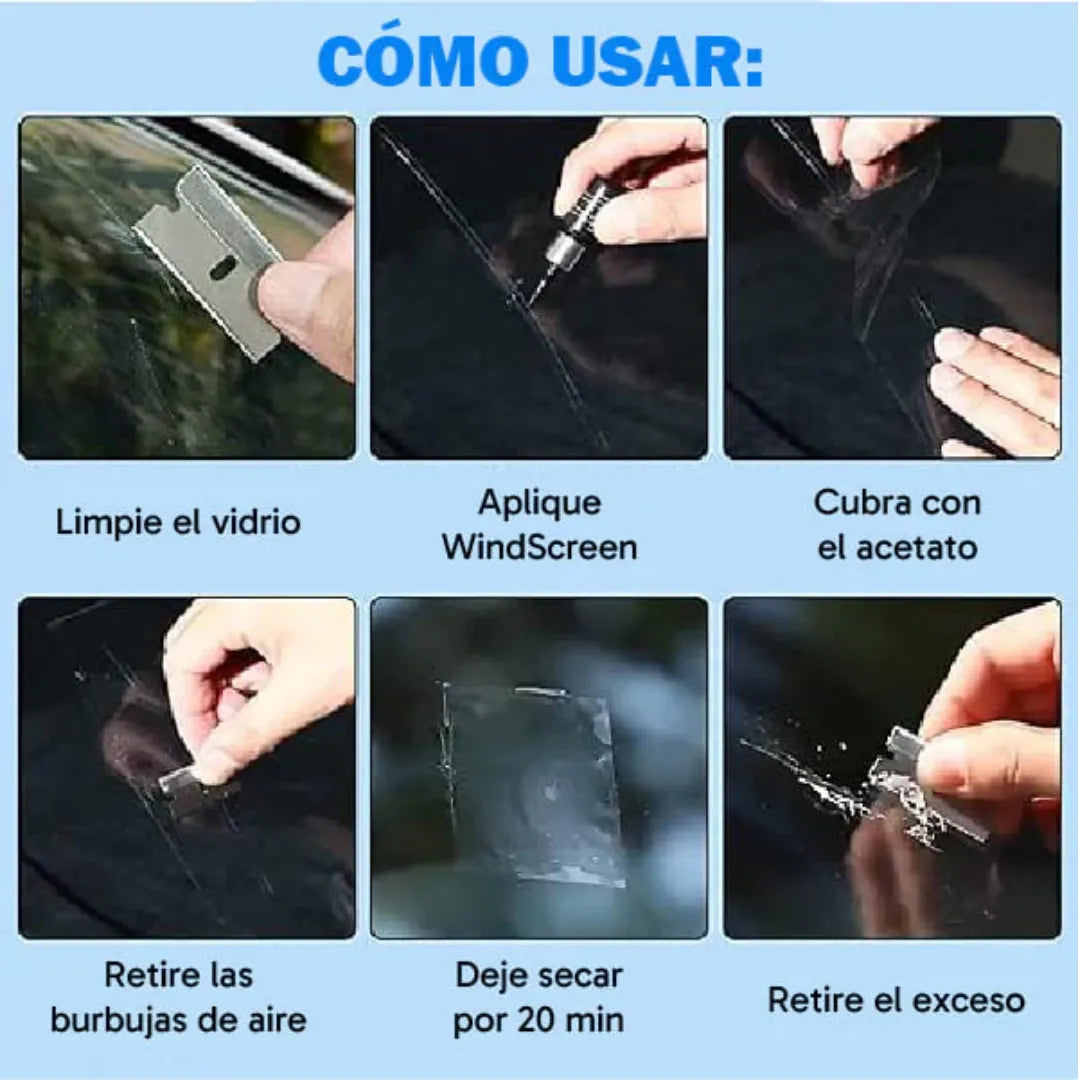 Paga 1 lleva 4 Reparador de Vidrios AutoGlass®