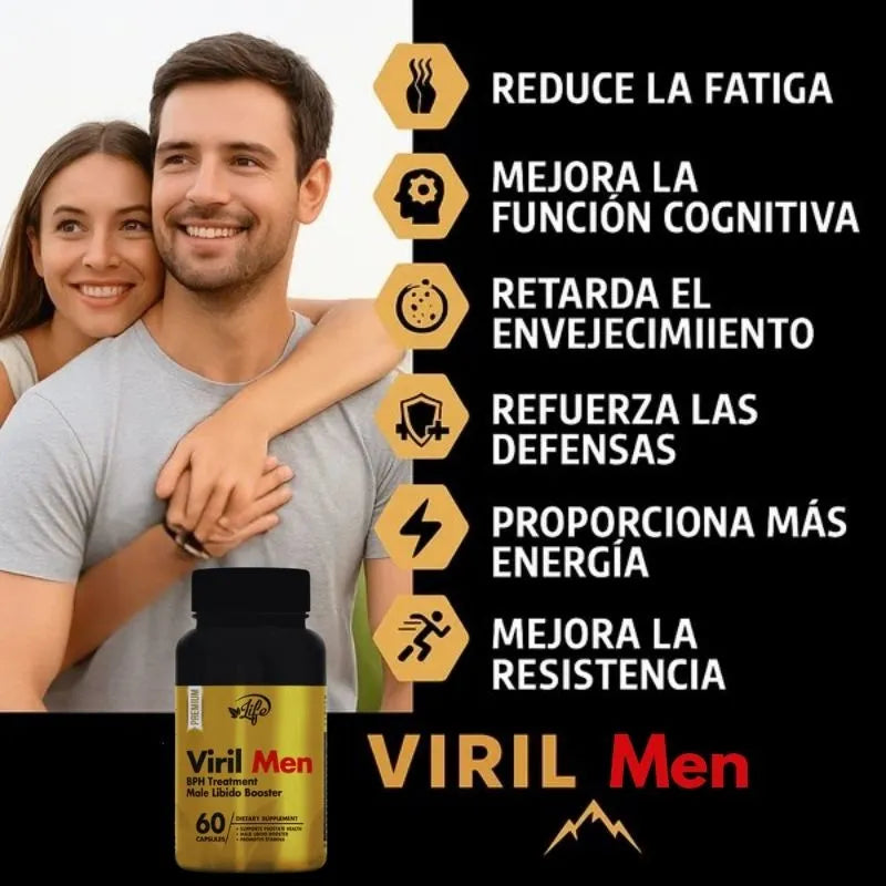 Viril Men x60™ Mejora en la cama + Libro Seducción Gratis