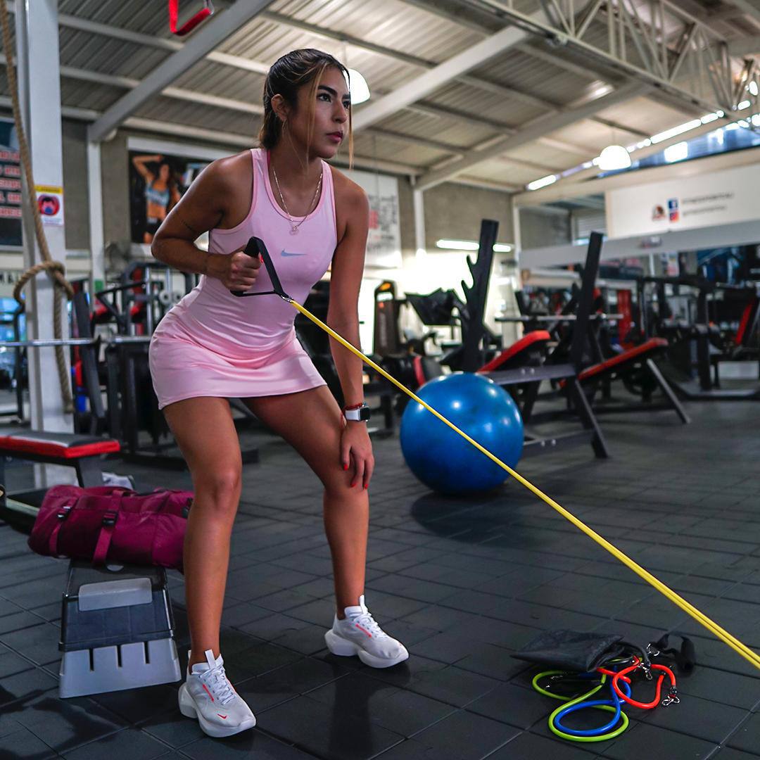 Gimnasio en Casa con Set de Bandas Tubulares | Fitness