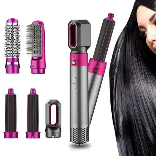 Cepillo Alisador 5 en 1 - Seca, Peina y cuida el Cabello 50%Descuento