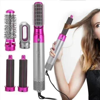Cepillo Alisador 5 en 1 - Seca, Peina y cuida el Cabello 50%Descuento