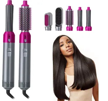 Cepillo Alisador 5 en 1 - Seca, Peina y cuida el Cabello 50%Descuento