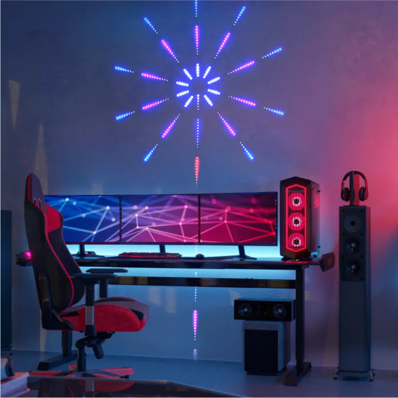 Luces Inteligentes con Sensor de Sonido - Efecto Fuegos Artificiales R