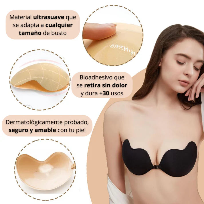 Brasier Invisble Efecto Realce - Reutilizable