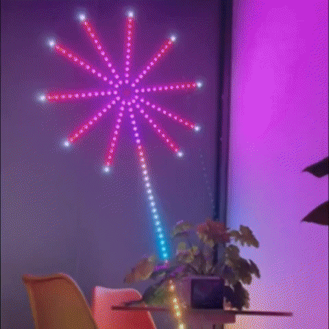 Luces Inteligentes con Sensor de Sonido - Efecto Fuegos Artificiales R