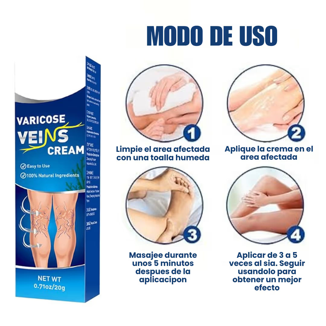 Veins - Tratamiento Venas Varicosas - 100% NATURAL - 2X1