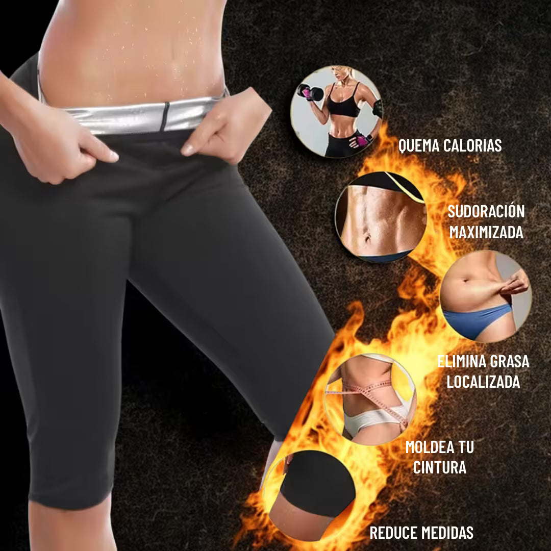 Short Sauna Sudoración Térmicos para Pérdida de Peso