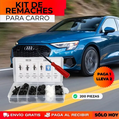 Kit de remaches para carros PAGA 1 LLEVA 2 + envio gratis