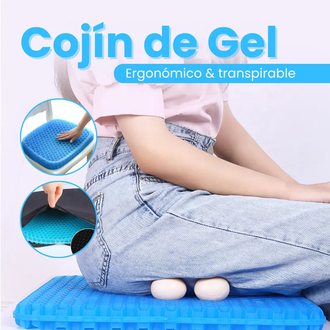 Cojín Ergonómico con Gel Transpirable + Envío Gratis