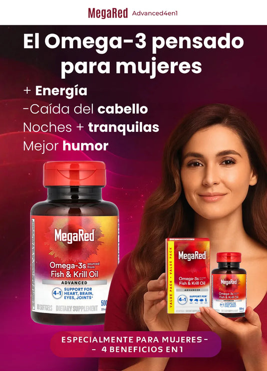 MegaRed - Omega 3 Suplemento Femenino