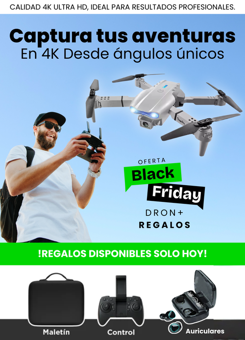 Dron 4K + Regalos - BLACK FRIDAY