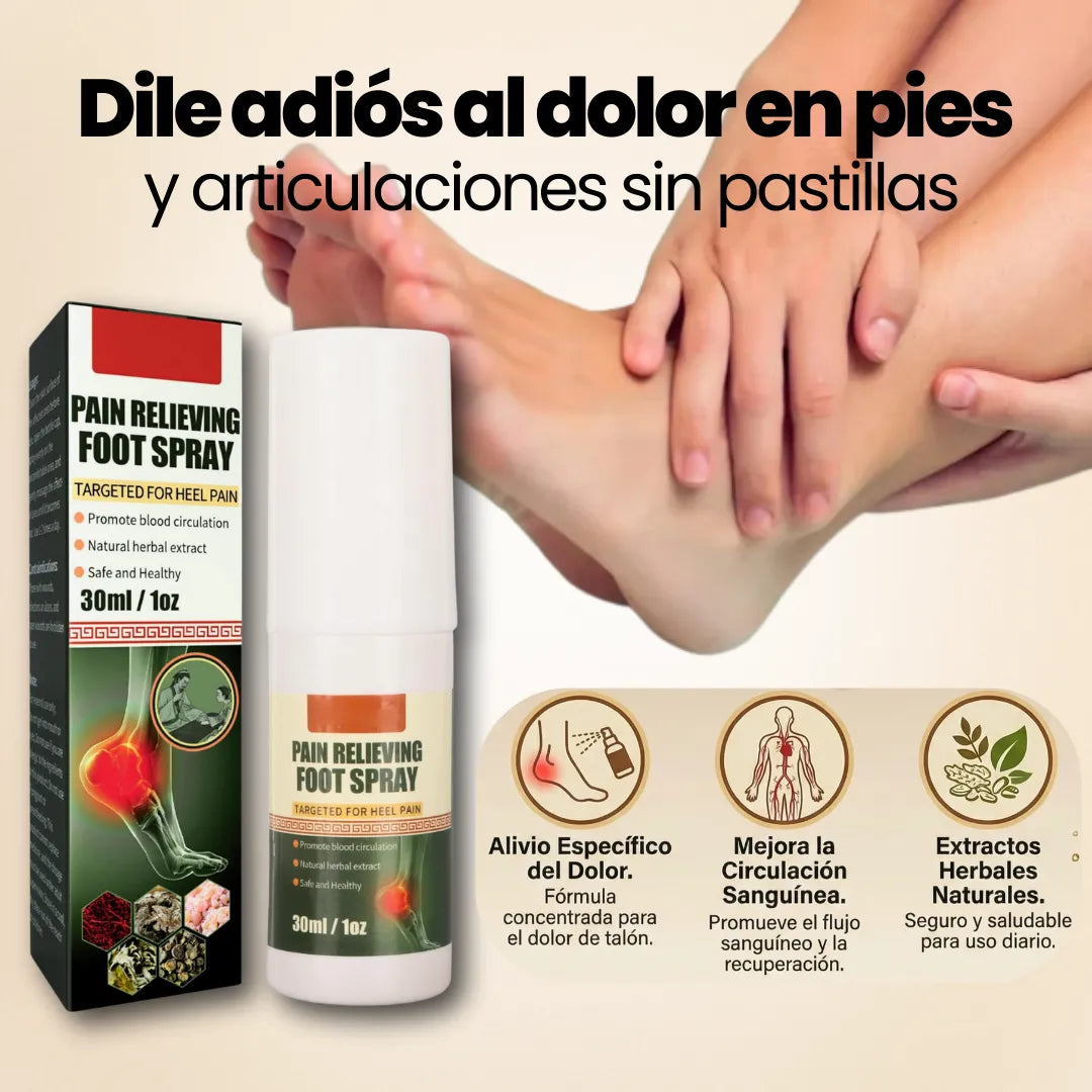 Spray Foot - Alivia el dolor de talón y Juanetes