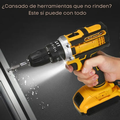Taladro Inalambrico + Gratis 2  Baterias y Maleta