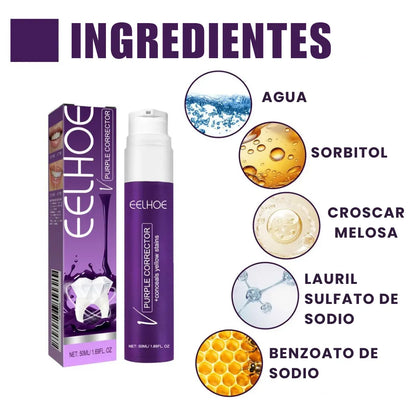 Blanqueador Dental Morado - Efecto Inmediato