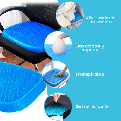 Cojín Ergonómico con Gel Transpirable + Envío Gratis