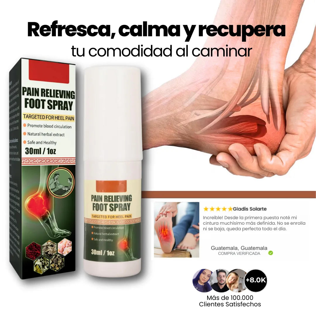 Spray Foot - Alivia el dolor de talón y Juanetes