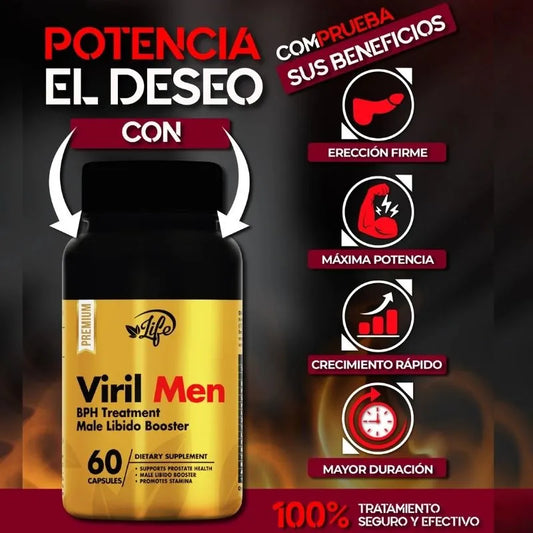 Viril Men x60™ Mejora en la cama + Libro Seducción Gratis