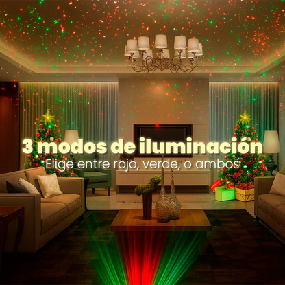 Proyector de Luces Navideñas Para Exteriores - Apagado Automático