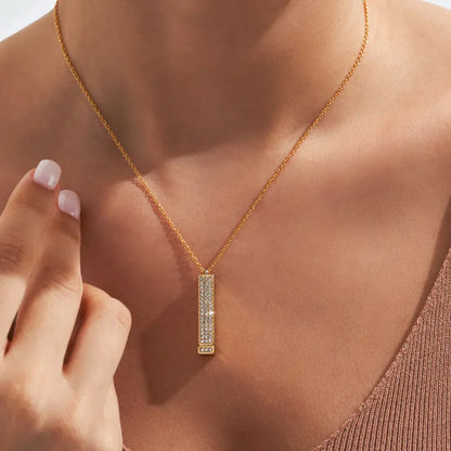 Collar Con Mensaje Te amo  Bañado en Oro 18K + envío gratis + Caja de Regalo