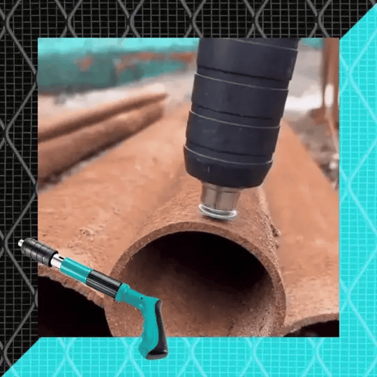 Kit de Pistola Remachadora + Clavos de Acero + caja gratis