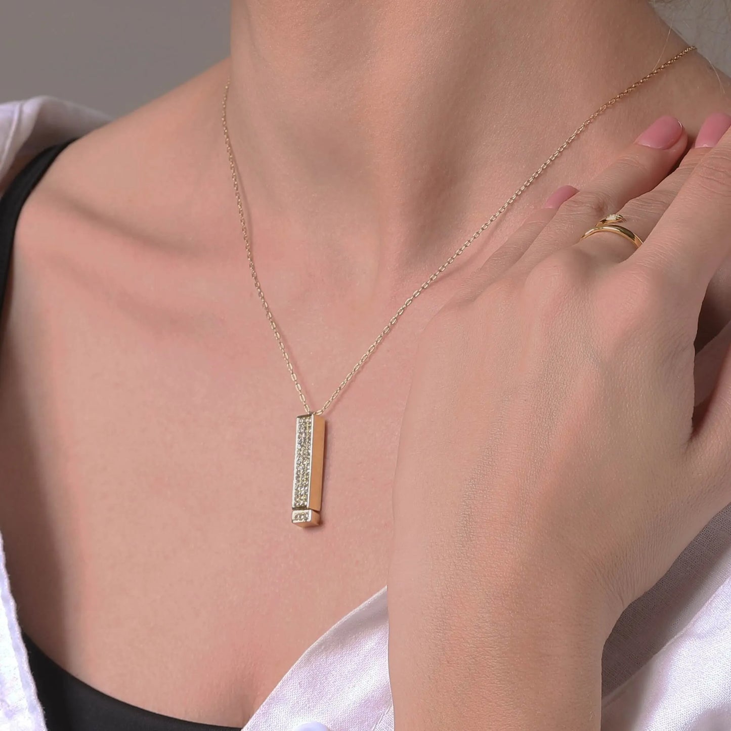 Collar Con Mensaje Te amo  Bañado en Oro 18K + envío gratis + Caja de Regalo