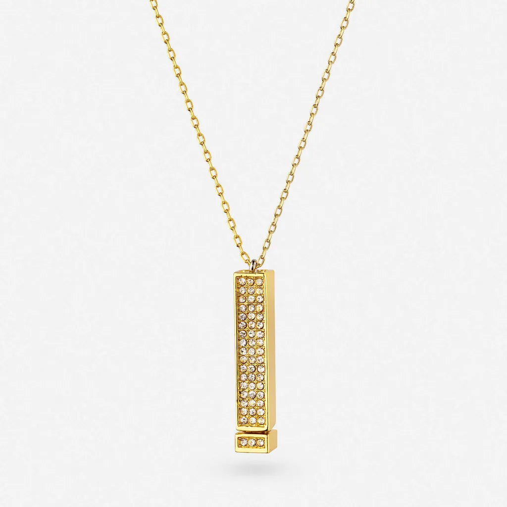 Collar Con Mensaje Te amo  Bañado en Oro 18K + envío gratis + Caja de Regalo