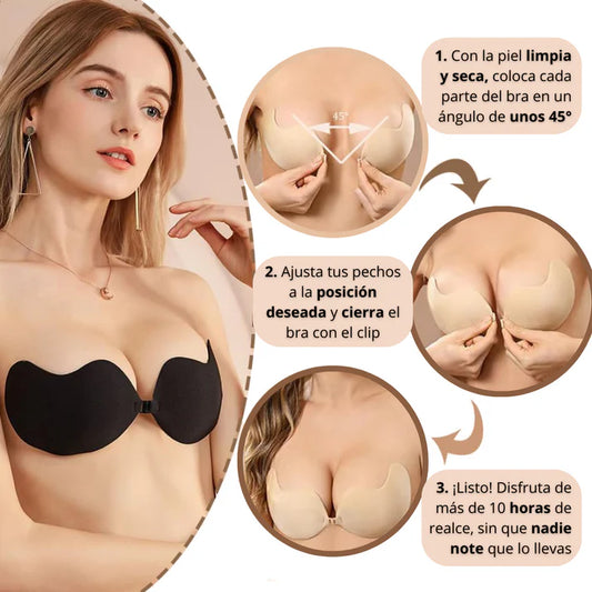 Brasier Invisble Efecto Realce - Reutilizable