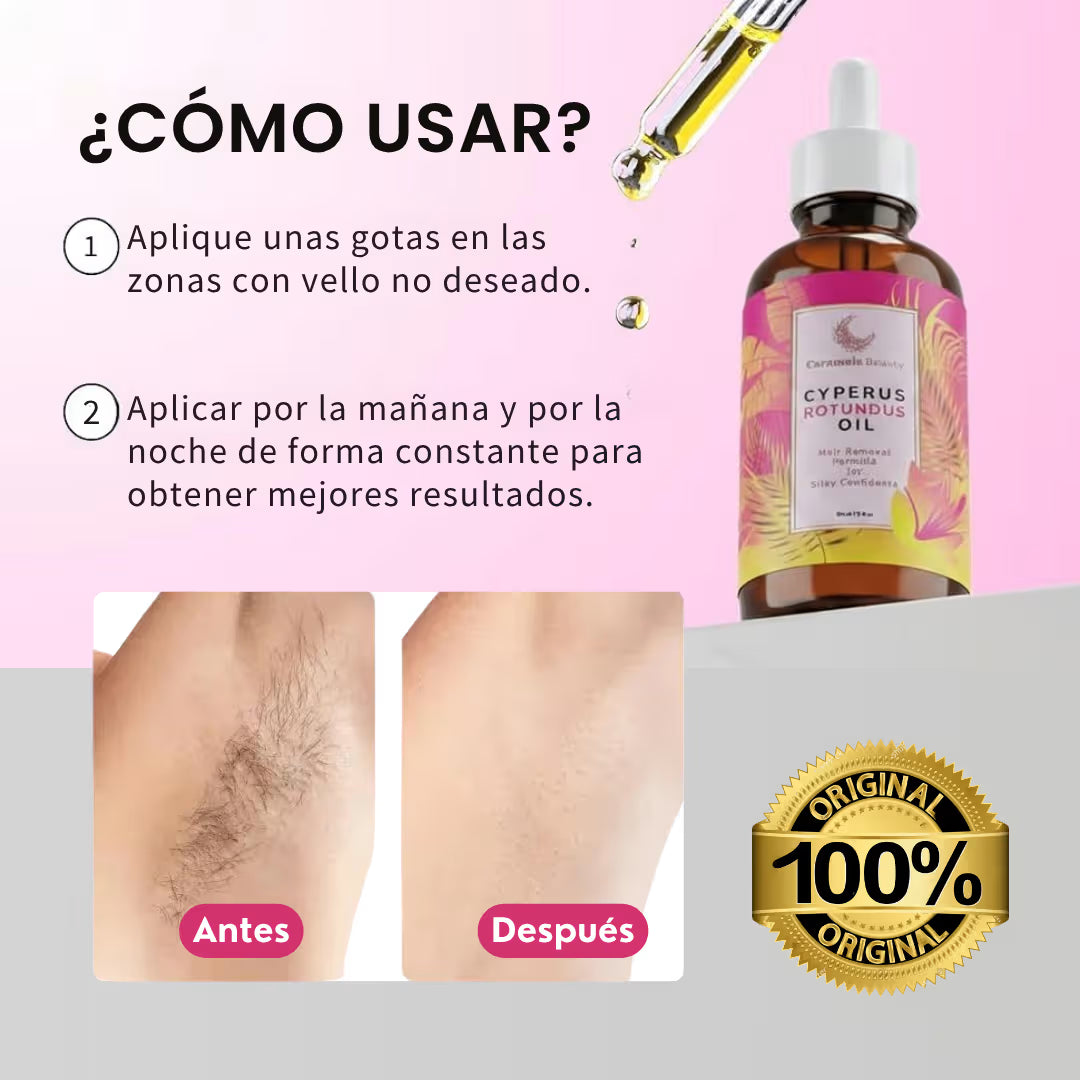Aceite de Cyperus para Depilación Natural