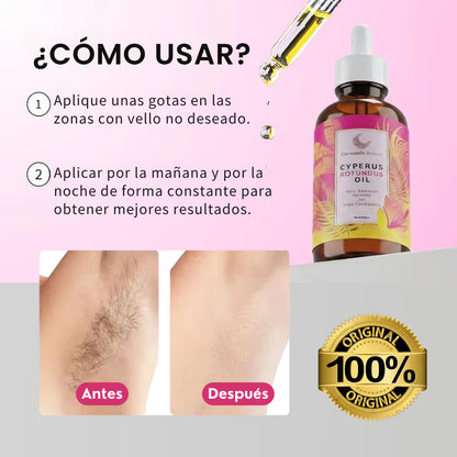 Aceite de Cyperus para Depilación Natural