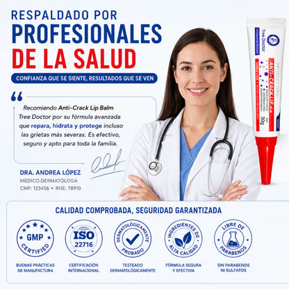 Reparación de labios secos y agrietados