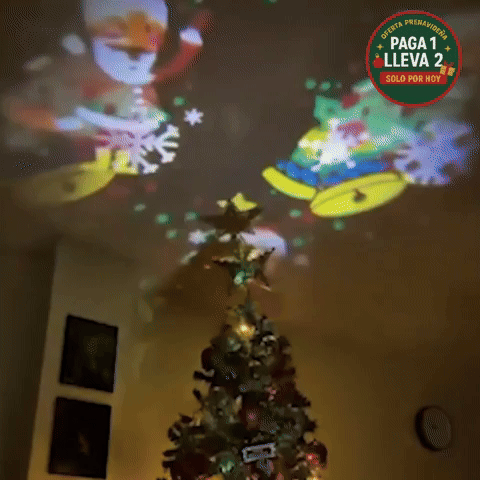 PROYECTOR NAVIDEÑO PAGA 1 LLEVA 2 SÓLO HOY