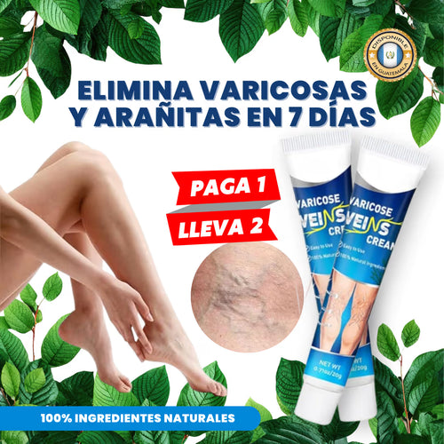 Veins - Tratamiento Venas Varicosas - 100% NATURAL - 2X1