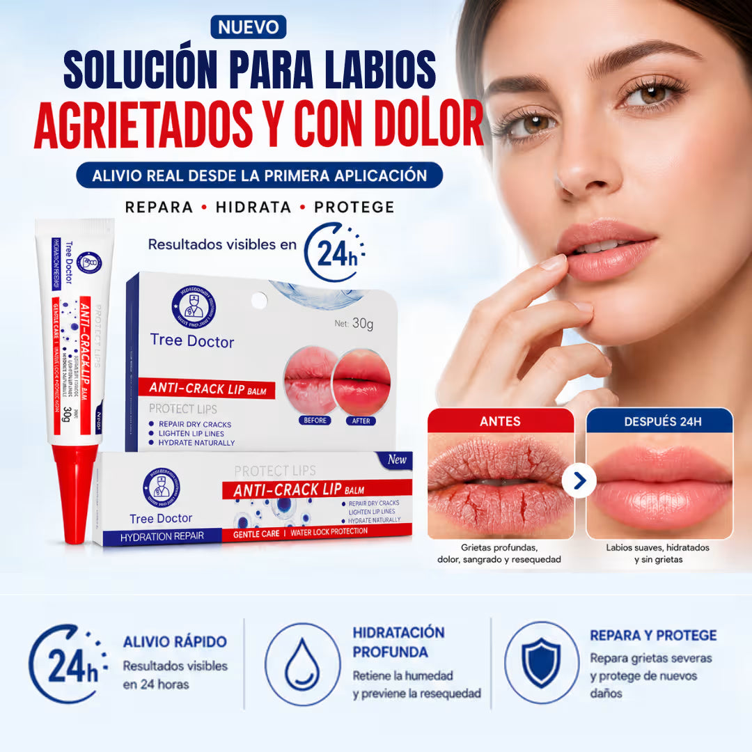 Reparación de labios secos y agrietados