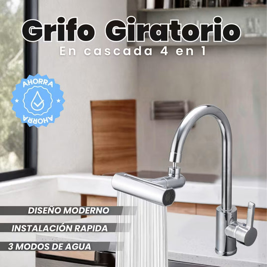 Griferia de Lujo Giratorio Multifuncional 4 en 1