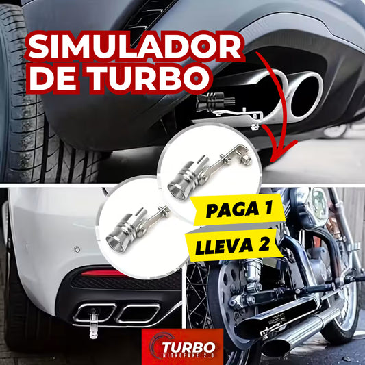 Turbo para tubo de escape - Sonido Deportivo de Alta potencia, PAGA 1 LLEVA 2